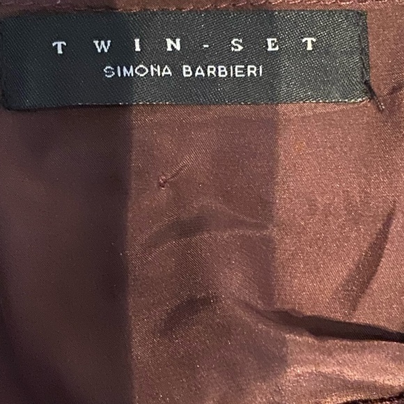 Twin-Set women’s burgundy pants - Picture 3 of 7